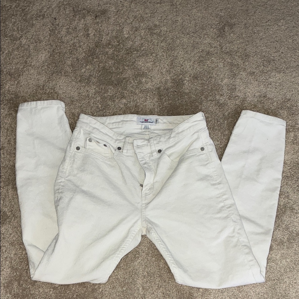Vineyard Vines Women's Cream Straight Leg Jeans